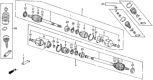 Diagram for Honda CRX CV Boot - 44017-SB2-A90