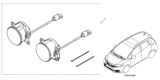 Diagram for 2020 Honda Fit Fog Light - 08V31-T5A-100B