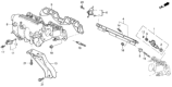 Diagram for Honda Del Sol Fuel Injector - 06164-P06-A00