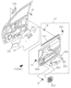 Diagram for 2001 Honda Passport Weather Strip - 8-97124-808-0