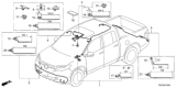 Diagram for 2021 Honda Ridgeline Sunroof Cable - 32156-T6Z-AK0