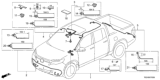 Diagram for 2021 Honda Ridgeline Sunroof Cable - 32156-T6Z-AM0