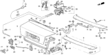 Diagram for Honda Clarity Electric Body Mount Hole Plug - 95550-12000