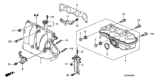 Diagram for Honda Accord Intake Manifold - 17110-RTB-000