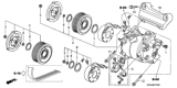 Diagram for 2010 Honda CR-V A/C Compressor - 38810-RWC-A03