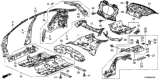 Diagram for 2014 Honda Accord Floor Pan - 65100-T3V-305ZZ