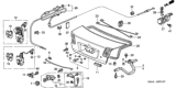 Diagram for Honda Trunk Lids - 68500-S5D-A92ZZ