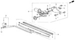 Diagram for 1995 Honda Odyssey Wiper Arm - 76720-SX0-003