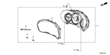 Diagram for Honda Speedometer - 78100-T7X-A12