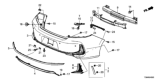 Diagram for Honda Accord Bumper Reflector - 33505-T3L-A11