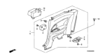 Diagram for 2006 Honda Civic Door Trim Panel - 83730-SVA-A01ZA
