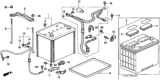 Diagram for 1995 Honda Accord Battery Tray - 31521-SD4-010