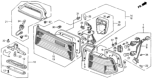 Diagram for 1991 Honda Accord Brake Light - 33500-SM4-A02