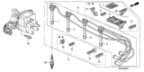 Diagram for 2000 Honda Civic Spark Plug - 98079-5414G