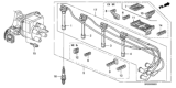 Diagram for 1993 Honda Civic Spark Plug - 98079-5414G