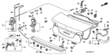 Diagram for 2009 Honda Civic Spoiler - 71700-SNC-A01ZB