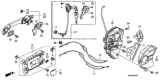 Diagram for Honda Pilot Door Latch Cable - 72131-SZA-A00