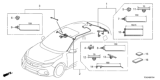 Diagram for 2020 Honda Civic Sunroof Cable - 32155-TGG-C10