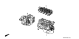 Diagram for 1999 Honda Civic Transmission Assembly - 20011-P4A-E70