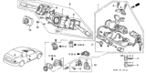 Diagram for 1993 Honda Civic Headlight Switch - 35255-SR3-A01