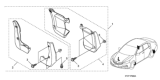 Diagram for Honda Mud Flaps - 08P00-T2F-100A