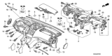 Diagram for Honda Accord Instrument Panel - 77100-SDC-A11ZA