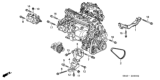 Diagram for Honda Odyssey Alternator Bracket - 31112-PAA-A00