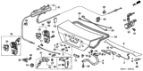 Diagram for 2005 Honda Civic Spoiler - 71705-S5P-C01ZE