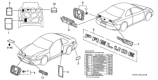 Diagram for Honda Prelude Emblem - 75701-SD5-010