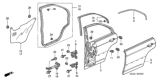 Diagram for 2002 Honda Civic Door Panel - 67550-S5D-A92ZZ