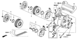 Diagram for Honda Civic A/C Compressor - 38810-RRB-A02