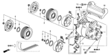 Diagram for 2008 Honda Civic A/C Compressor - 38810-RRB-A02