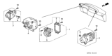 Diagram for Honda Insight Instrument Panel Light Bulb - 35850-S3Y-003