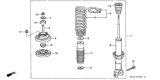 Diagram for 2000 Honda Civic Shock Absorber - 52611-S1G-A01