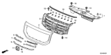 thumbnail image 2 of FOR OEM Front Grille Emblem For 12-13 Pilot, 11-15 Odyssey, 12-13 Ridgeline - 75700-TK8-A01 2 of 5