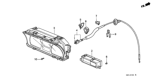 Diagram for 1990 Honda CRX Speedometer Cable - 78410-SH3-A02
