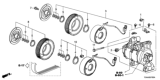 Diagram for 2020 Honda Fit A/C Compressor - 38810-58R-G01