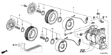 Diagram for 2019 Honda Fit A/C Compressor - 38810-58R-G01