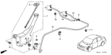 Diagram for Honda Civic Windshield Washer Nozzle - 76810-S5D-A01