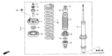 Diagram for Honda Accord Shock Absorber - 51605-SDA-A04