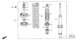 Diagram for 2007 Honda Accord Shock Absorber - 51605-SDA-A04