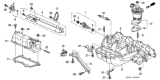 Diagram for Honda Civic Fuel Injector - 06164-P8A-A00