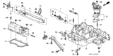 Diagram for 1998 Honda Accord Intake Manifold Gasket - 17105-PAA-L01