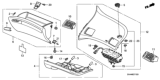 Diagram for 2006 Honda Civic Glove Box - 77500-SNA-A02ZA