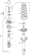 Diagram for Honda Prelude Bump Stop - 52722-692-006