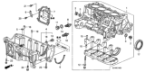 Diagram for Honda Civic Knock Sensor - 30530-RSH-004
