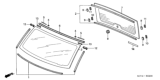 Diagram for 2005 Honda Element Windshield - 73111-SCV-306