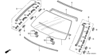 Diagram for 1994 Honda Accord Windshield - 73111-SV2-000