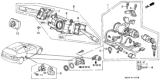 Diagram for 1992 Honda Civic Turn Signal Switch - 35250-SR3-A01