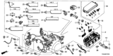 Diagram for 2013 Honda Civic Battery Cable - 32601-TR0-A00